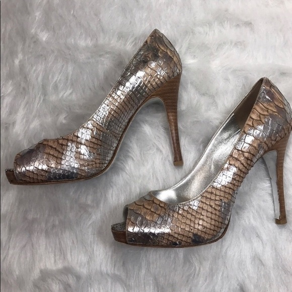 Marciano Peep-Toe Pumps - Picture 3 of 4